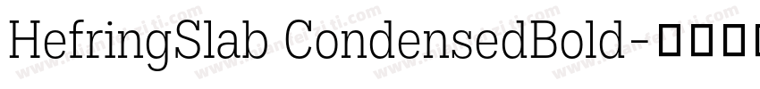 HefringSlab CondensedBold字体转换